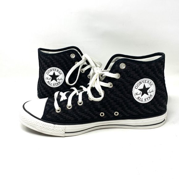 Converse Men's Size 171074C CTAS Woven Canvas Black High Top Cushioned Sneakers - Picture 6 of 9